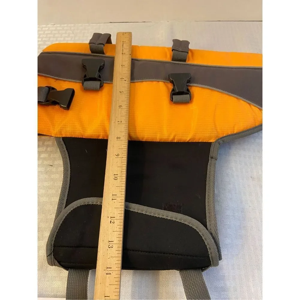 Dog life vest orange‎ 16” long